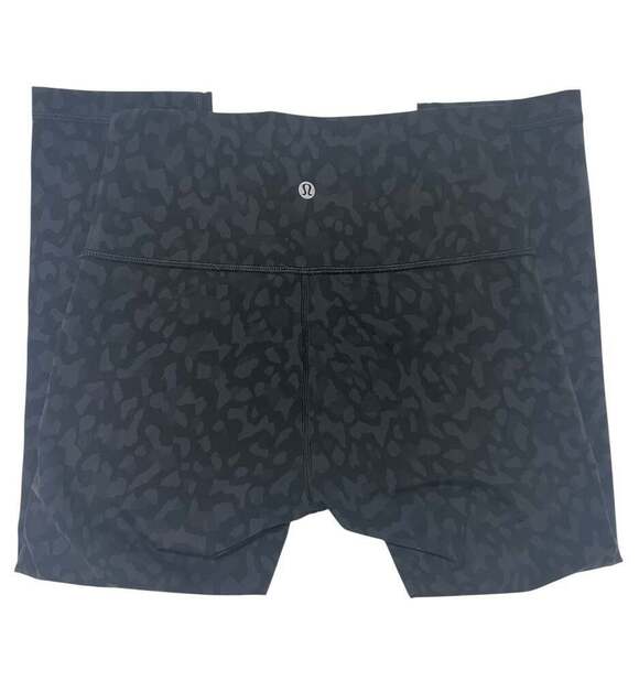 Lululemon Align Crop 21" Formation Camo Deep Coal Multi Leopard Black Leggings - Picture 2 of 3